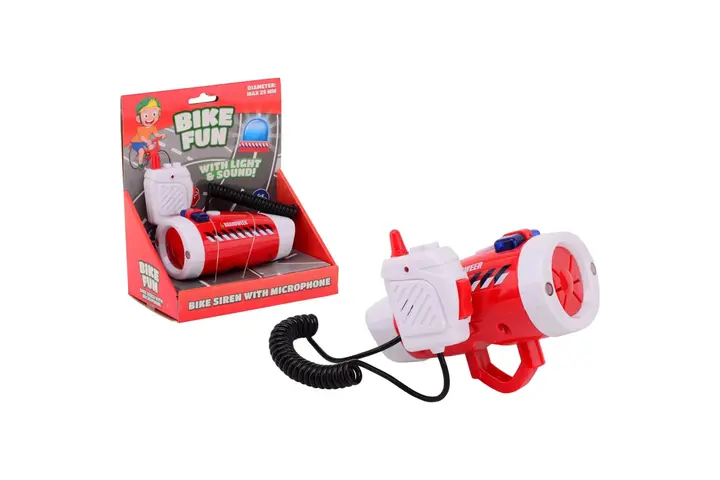 Sirene met fietslamp en microfoon 2