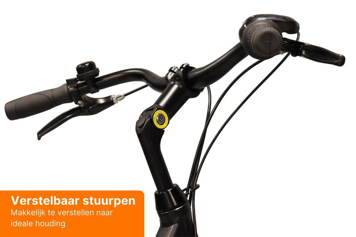 Altec Walesa Herenfiets 28inch 55cm Mat Zwart 3v 7