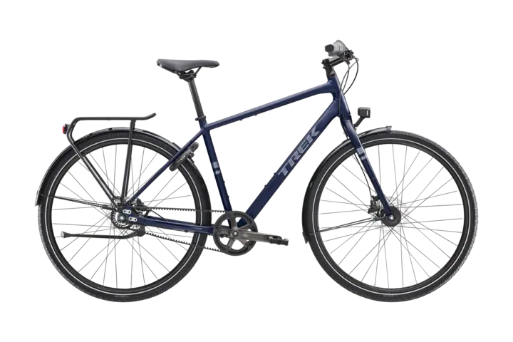 Trek District 3 Equipped Herenfiets 28 inch 55cm Deep Dark Blue Matte 8v 1