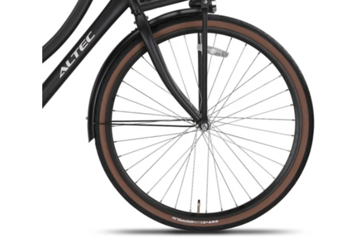 Voorwiel Sparepart 28 inch Zwart/Zwart (Chroom spaken) 1