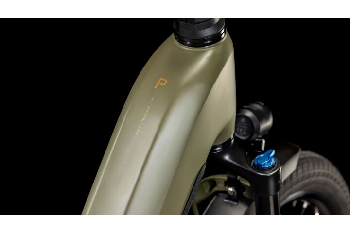 Cube Kathmandu Hybrid Pro 800 Elektrische Damesfiets 28 inch Dusty Olive/Gold 10v 4