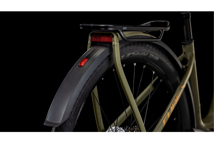 Cube Kathmandu Hybrid Pro 800 Elektrische Damesfiets 28 inch Dusty Olive/Gold 10v 7