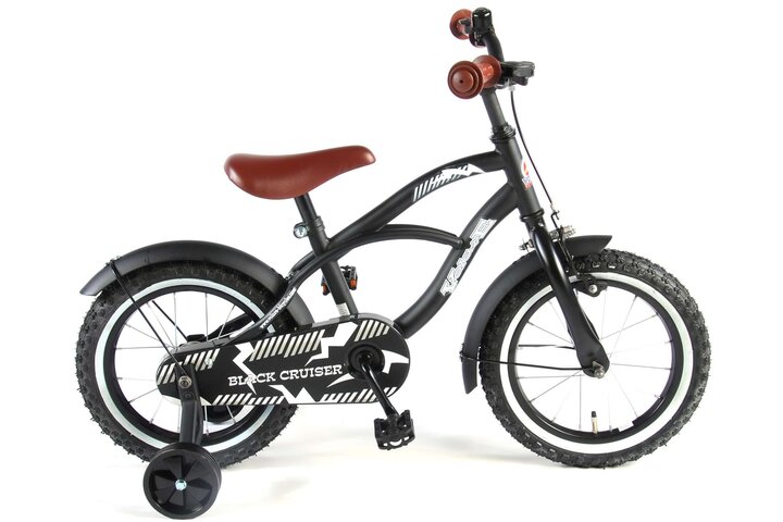 Volare Black Cruiser Kinderfiets Jongens 14 inch 1