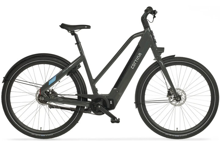 Cortina E-Blau Damesfiets 28 inch 57cm DB8 belt 3