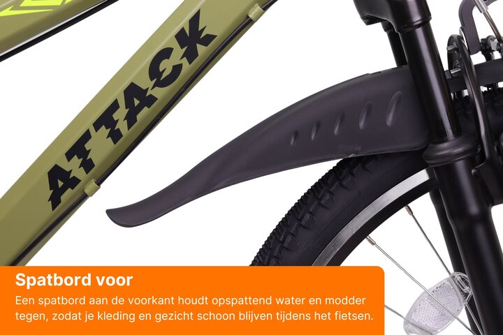 Altec Attack Kinderfiets Jongens 24 inch 3v 14