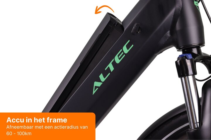 Altec Impact E-Bike Dames 28 inch 53cm Middenmotor 7v Hydraulische Schijfremmen 8