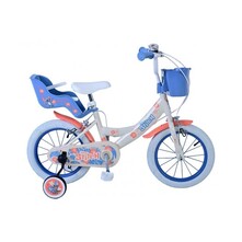 Volare Disney Stitch Kinderfiets Meisjes 14 inch V-brakes Poppenzit
