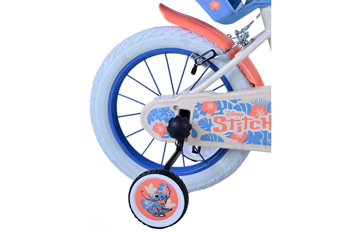 Disney Stitch Kinderfiets Meisjes 14 inch V-brakes Poppenzit 6