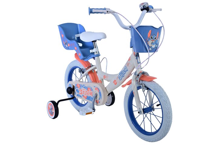 Disney Stitch Kinderfiets Meisjes 14 inch V-brakes Poppenzit 4