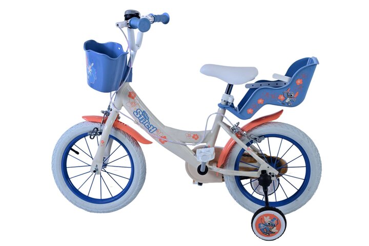 Disney Stitch Kinderfiets Meisjes 14 inch V-brakes Poppenzit 5