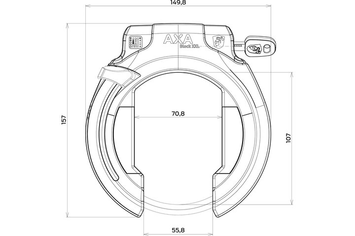 Axa ringslot Block XXL 4