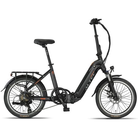 TFCFL Vouwfiets, 20 inch, instelbare hoogte, lichtgewicht, fiets, mountainbike, 7 versnellingen, versnellingshendel, dubbele V-rem, volwassenenfiets, voor heren, dames, studenten, wit