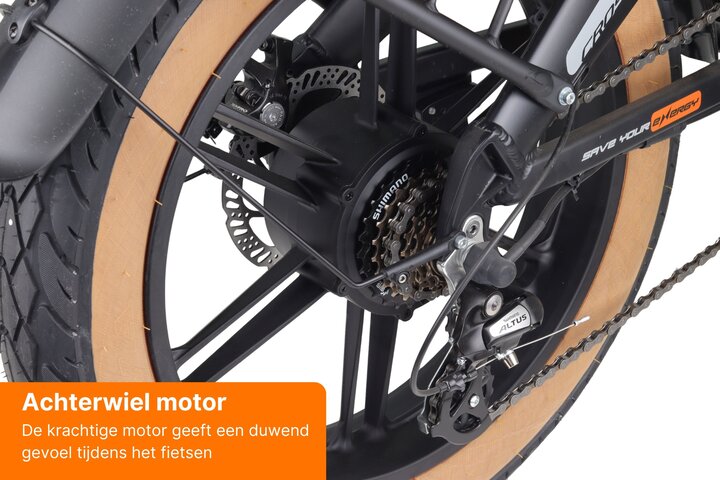 Altec Cross Elektrische Fatbike 20 inch 7v Vouwbaar 8