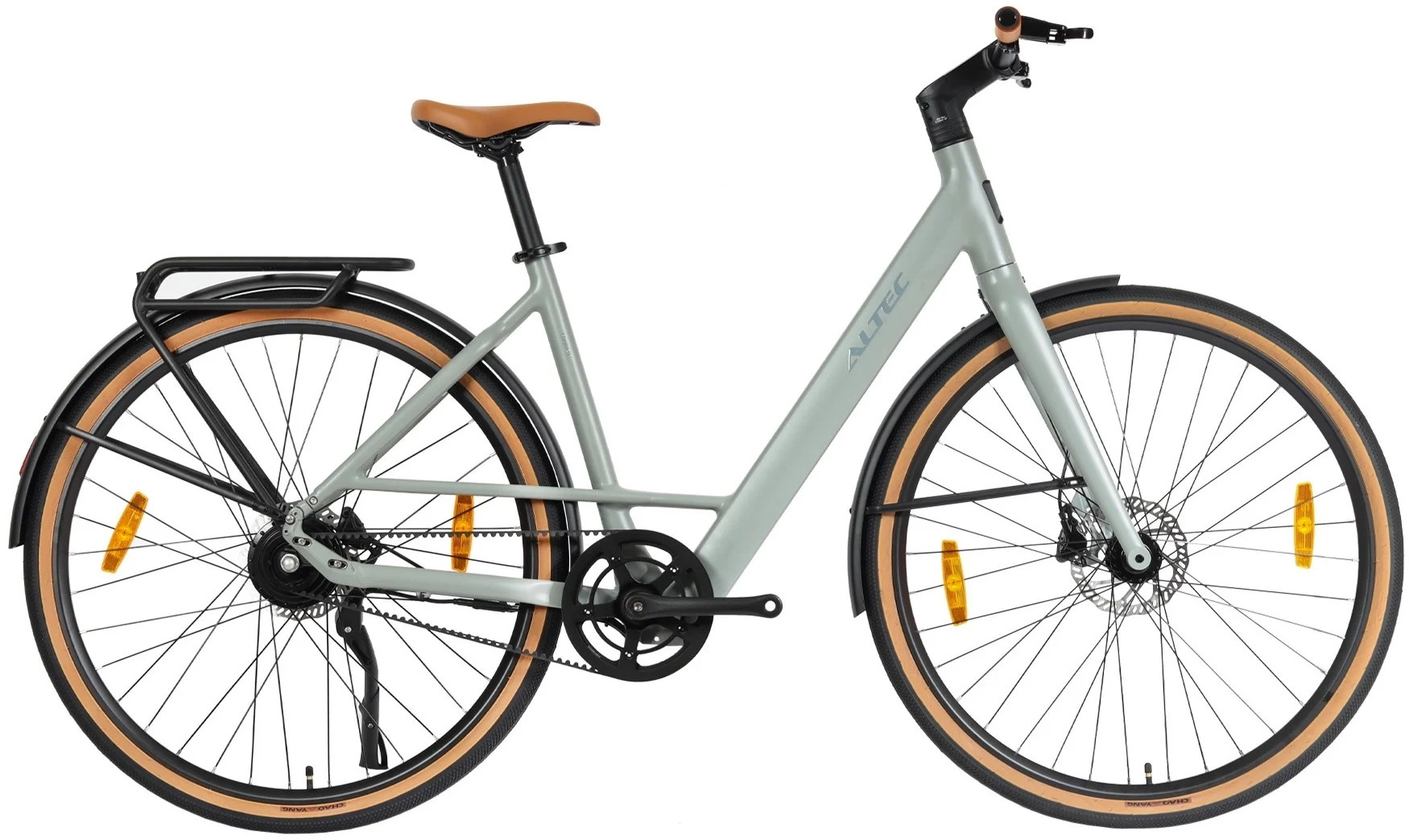 Altec Dance - Elektrische Damesfiets - Elektrische Urban fiets - Riembelt - Hydraulische Schijfremmen - 28 inch - Grijs