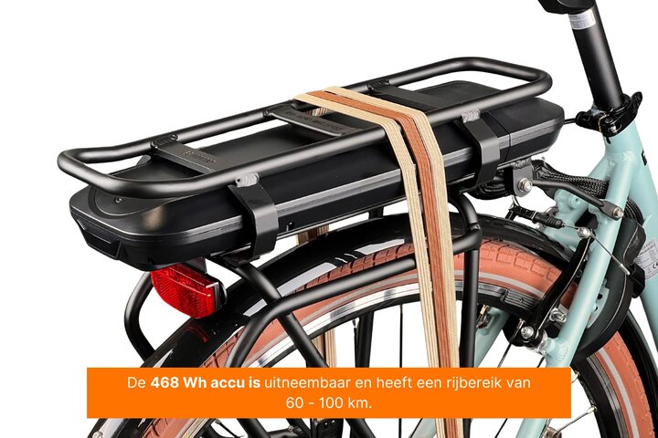 Eluxo E-Voltage City Elektrische Damesfiets 28 inch 49cm 8v 12