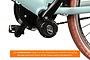 Eluxo E-Voltage City Elektrische Damesfiets 28 inch 49cm 8v 14 klein