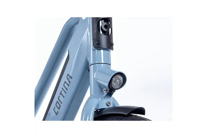 Cortina E-Blau Damesfiets 28 inch 57cm DB7 belt 9