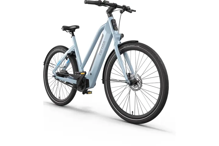 Cortina E-Blau Damesfiets 28 inch 57cm DB8 belt 7