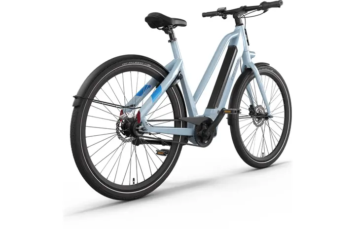 Cortina E-Blau Damesfiets 28 inch 57cm DB8 belt 6