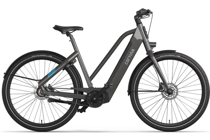 Cortina E-Blau Damesfiets 28 inch 50cm DB8 belt 1