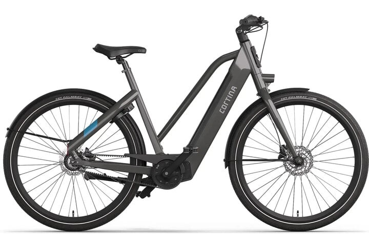 Cortina E-Blau Damesfiets 28 inch 57cm DB7 belt 1