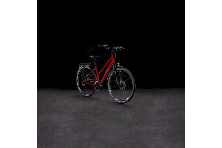 CUBE TOURING PRO 28 inch Damesfiets 54cm Rood 18v 7