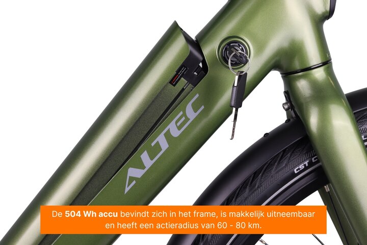 Altec Blitz Elektrische Herenfiets 28inch Zwart 55cm 7