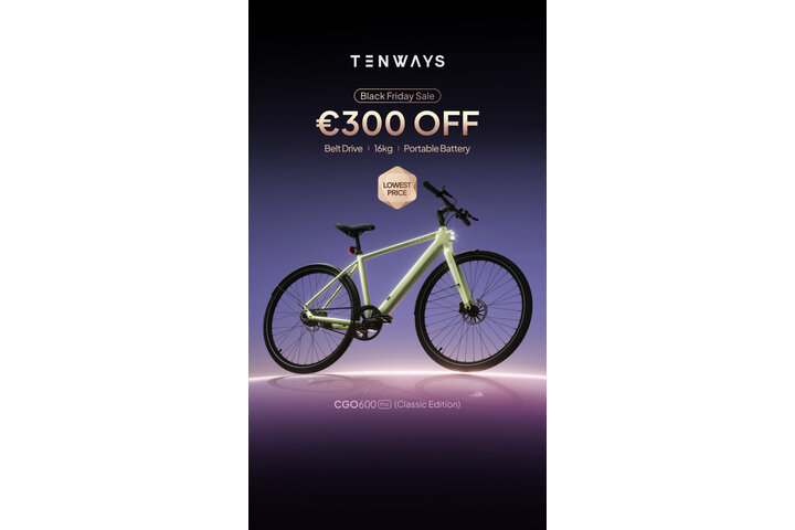 TENWAYS CGO600 PRO Classic Edition Elektrische Herenfiets M (1.70m - 1.80m) 2