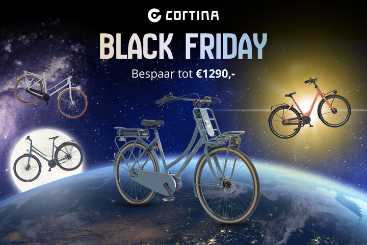 Cortina E-Tide Elektrische Damesfiets 28 inch 61cm Middenmotor DB7 2