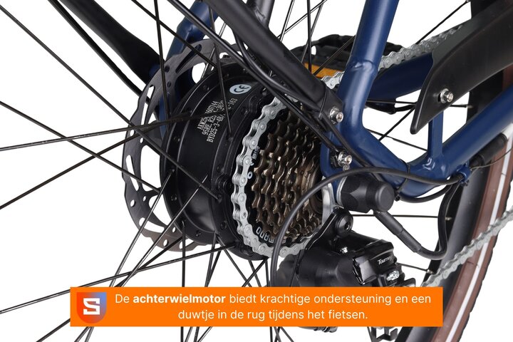 Crown Porto Elektrische Damesfiets 28 inch 53cm 7v 9