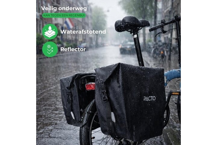 PACTO Dubbele waterdichte fietstas 5