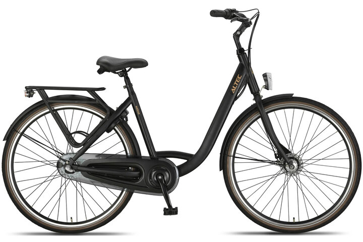 Altec Walesa Damesfiets 28inch 55cm Mat Zwart 3v 1
