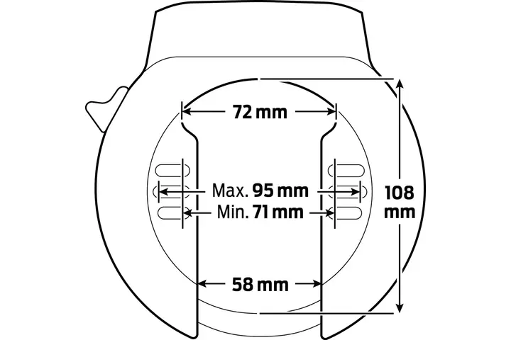 Axa ringslot Atlas zwart 5