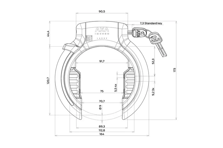 Axa ringslot Imenso X-Large 4