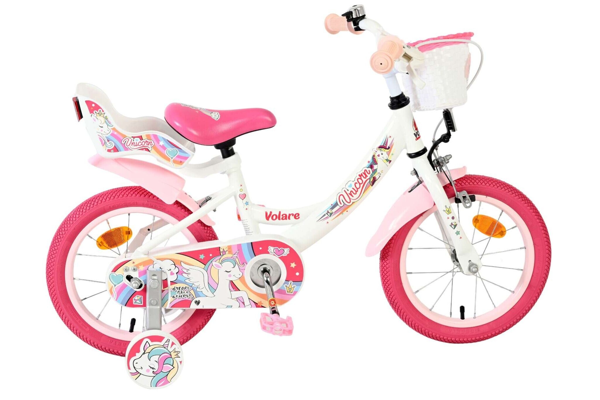 Volare Unicorn Kinderfiets Meisjes 14 inch