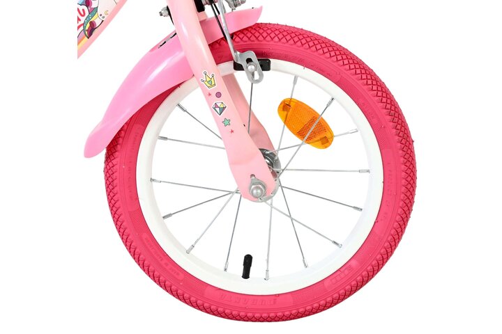 Volare Unicorn Kinderfiets Meisjes 14 inch V-brakes 12