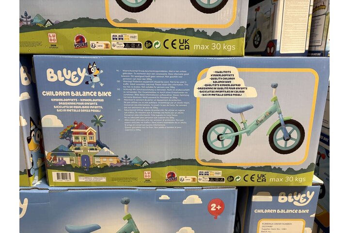 Bluey loopfiets metaal 9