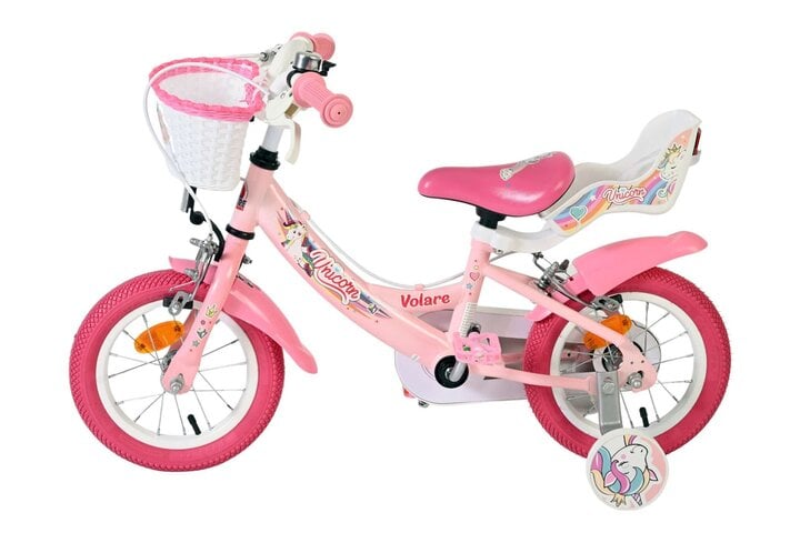 Volare Unicorn Kinderfiets Meisjes 12 inch V-brakes 7