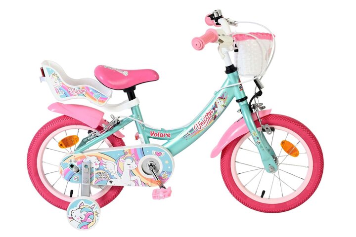 Volare Unicorn Kinderfiets Meisjes 14 inch V-brakes 1