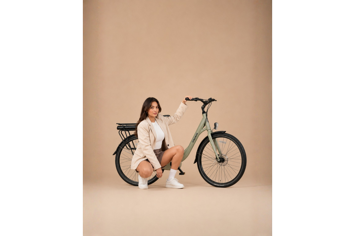 Crown Los Angeles Elektrische Damesfiets 28 inch 52cm - afbeelding 8