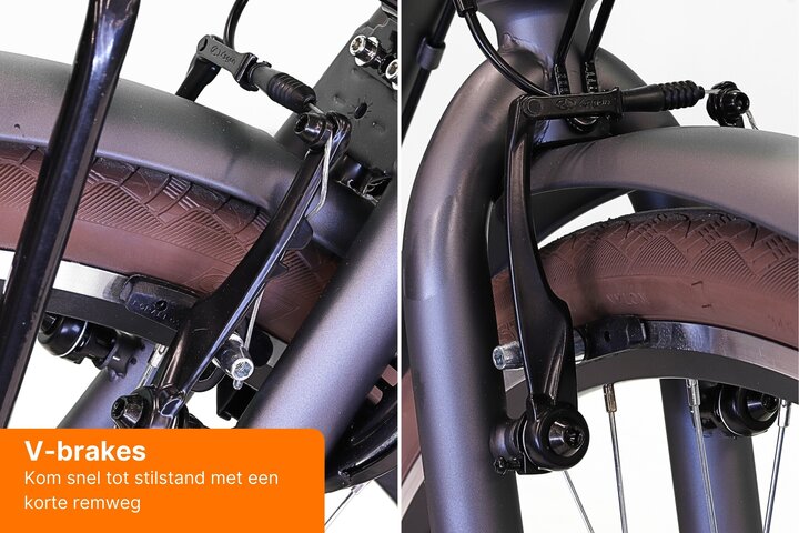 Crown Rio Damesfiets 28 inch Mat Zwart 55cm - afbeelding 3