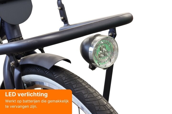 Crown Holland Transportfiets Dames 28 inch Zwart 57cm - afbeelding 5