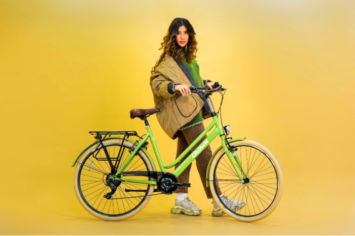Crown New York Damesfiets 28 inch 50cm Mat Zwart 7v - afbeelding 4