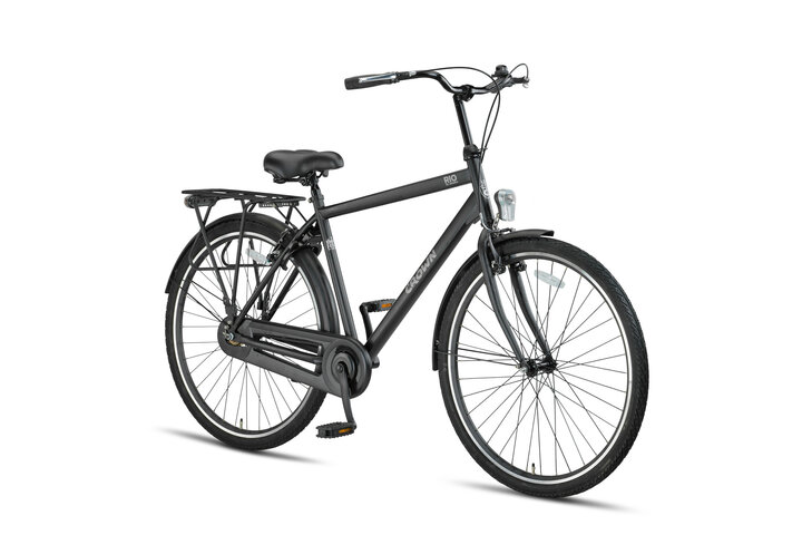 Crown Rio Herenfiets 28 inch 52 cm Mat Zwart - afbeelding 2