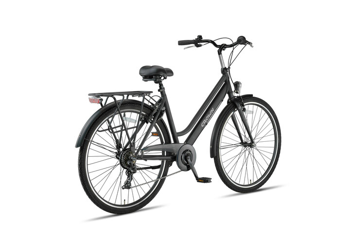 Crown New York Damesfiets 28 inch 55cm Mat Zwart 7v - afbeelding 3