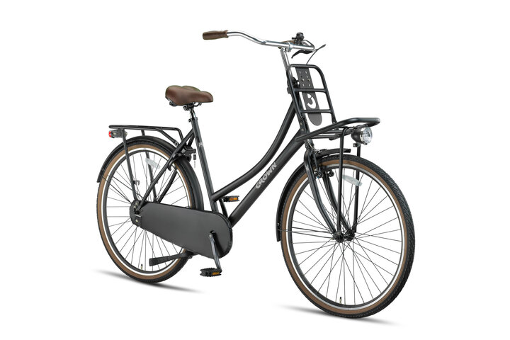 Crown Holland Transportfiets Dames 28 inch Zwart 57cm - afbeelding 2