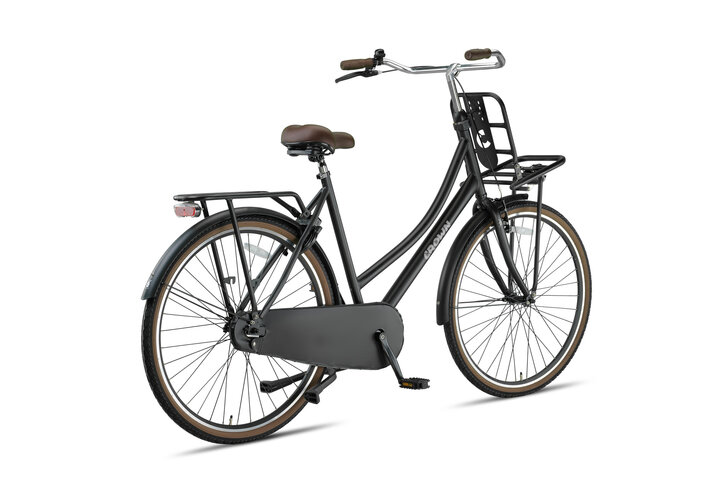 Crown Holland Transportfiets Dames 28 inch Zwart 57cm - afbeelding 3