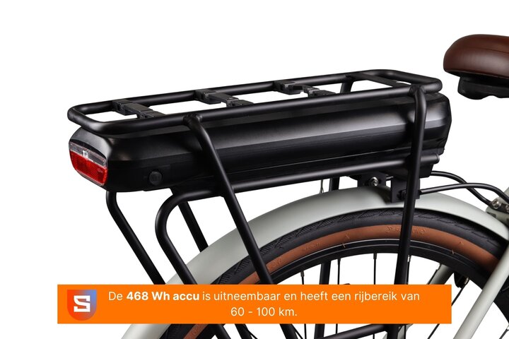 Crown Barcelona Elektrische Transportfiets 28 inch 57cm - afbeelding 9