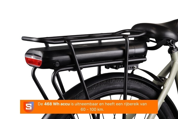 Crown Los Angeles Elektrische Damesfiets 28 inch 52cm - afbeelding 10