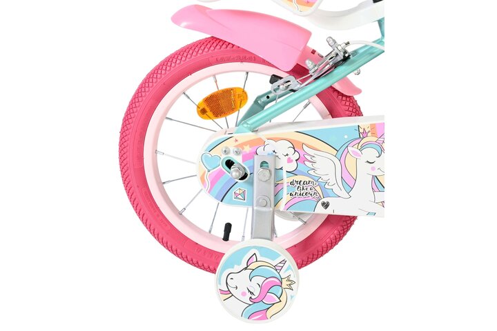 Volare Unicorn Kinderfiets 14 inch V-brakes - afbeelding 11